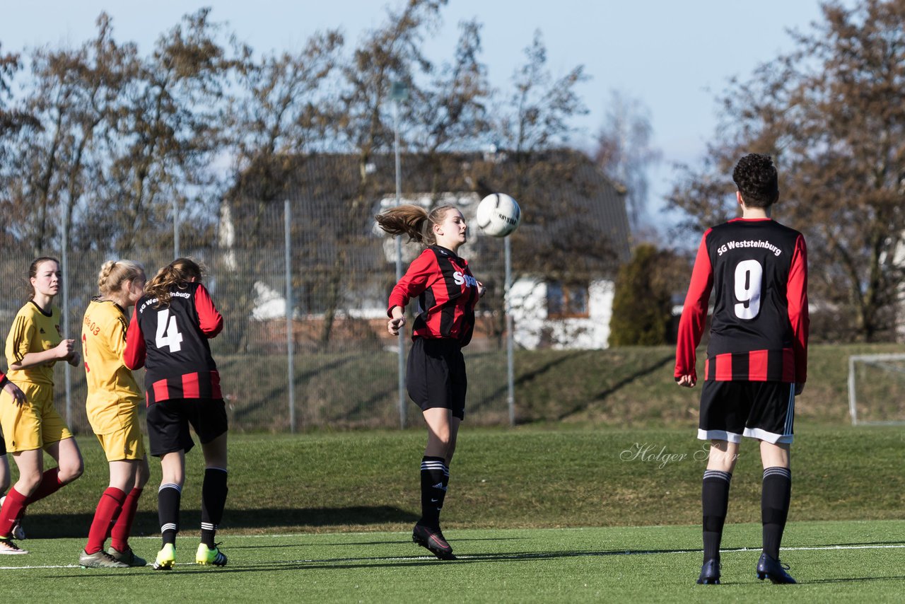 Bild 177 - B-Juniorinnen SG Weststeinburg/Bei - SV Fisia 03 : Ergebnis: 1:2